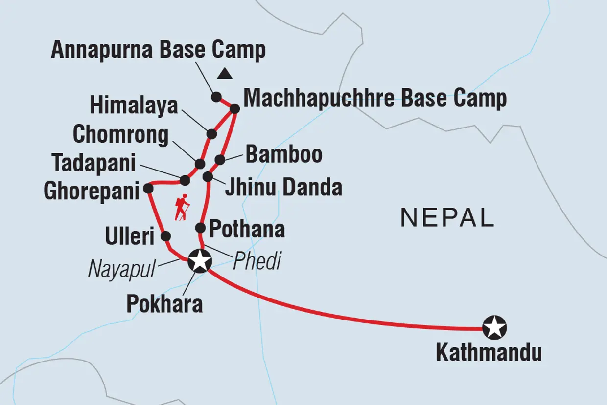 Trip route map