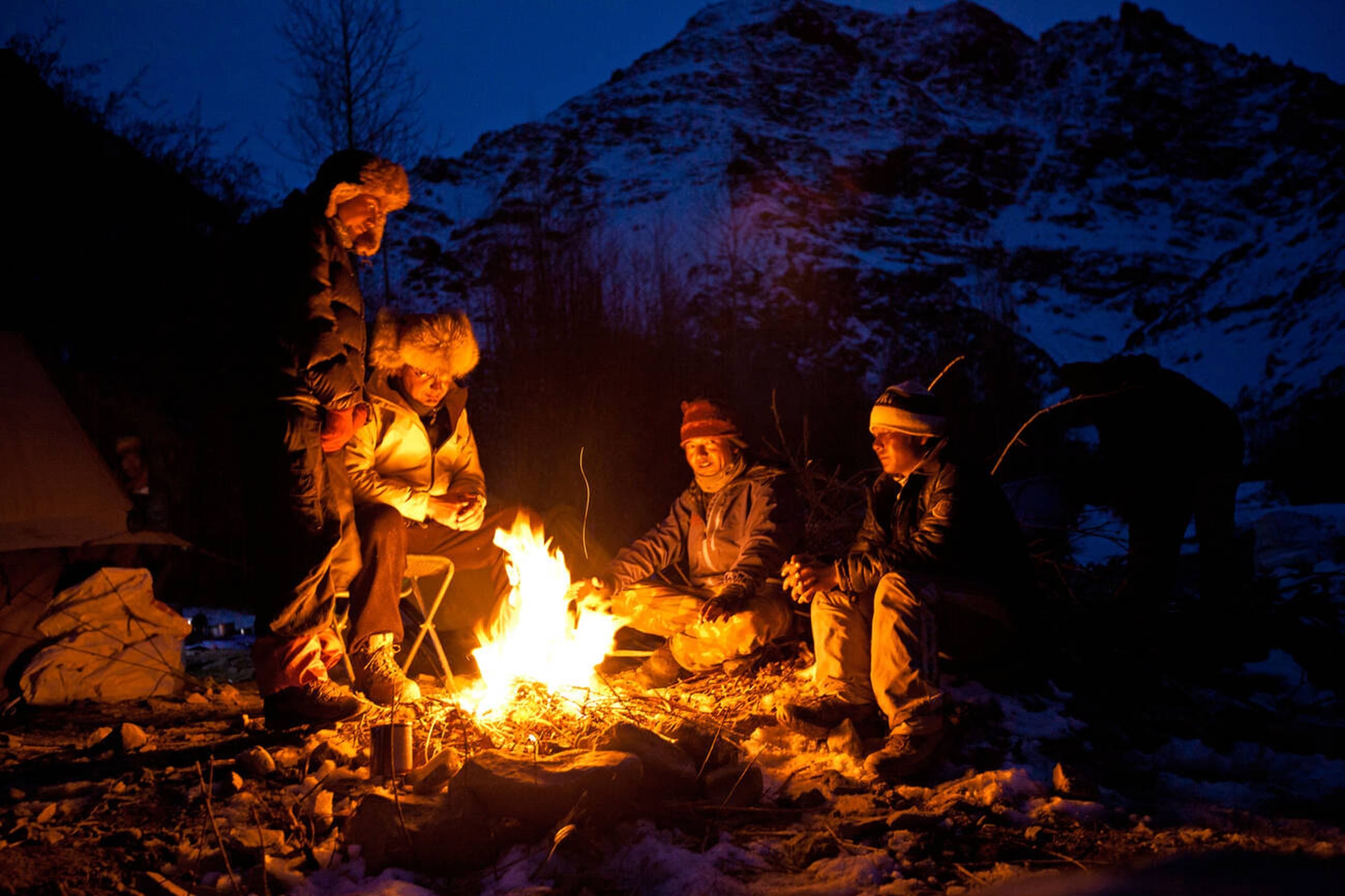 Alpine meadows with Himalayan backdrop