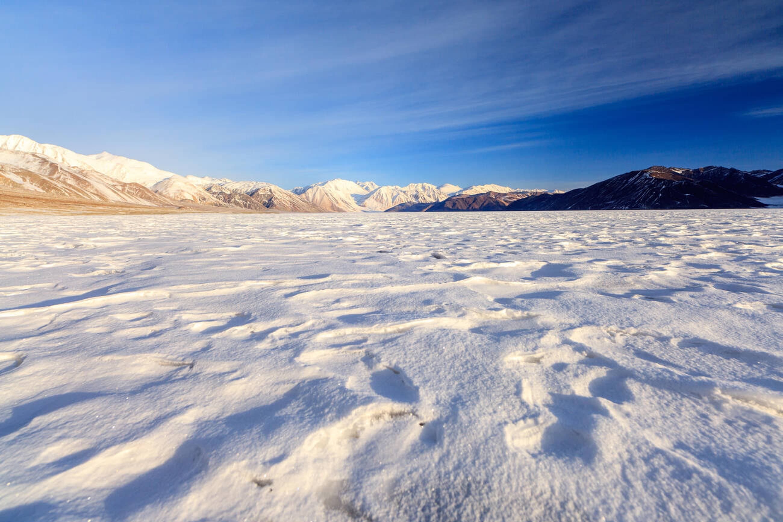 Trekking path through the valley