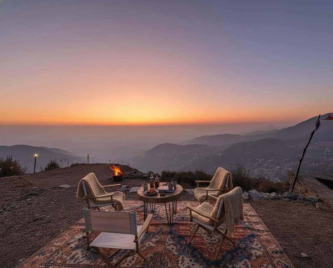 Alpine meadows with Himalayan backdrop