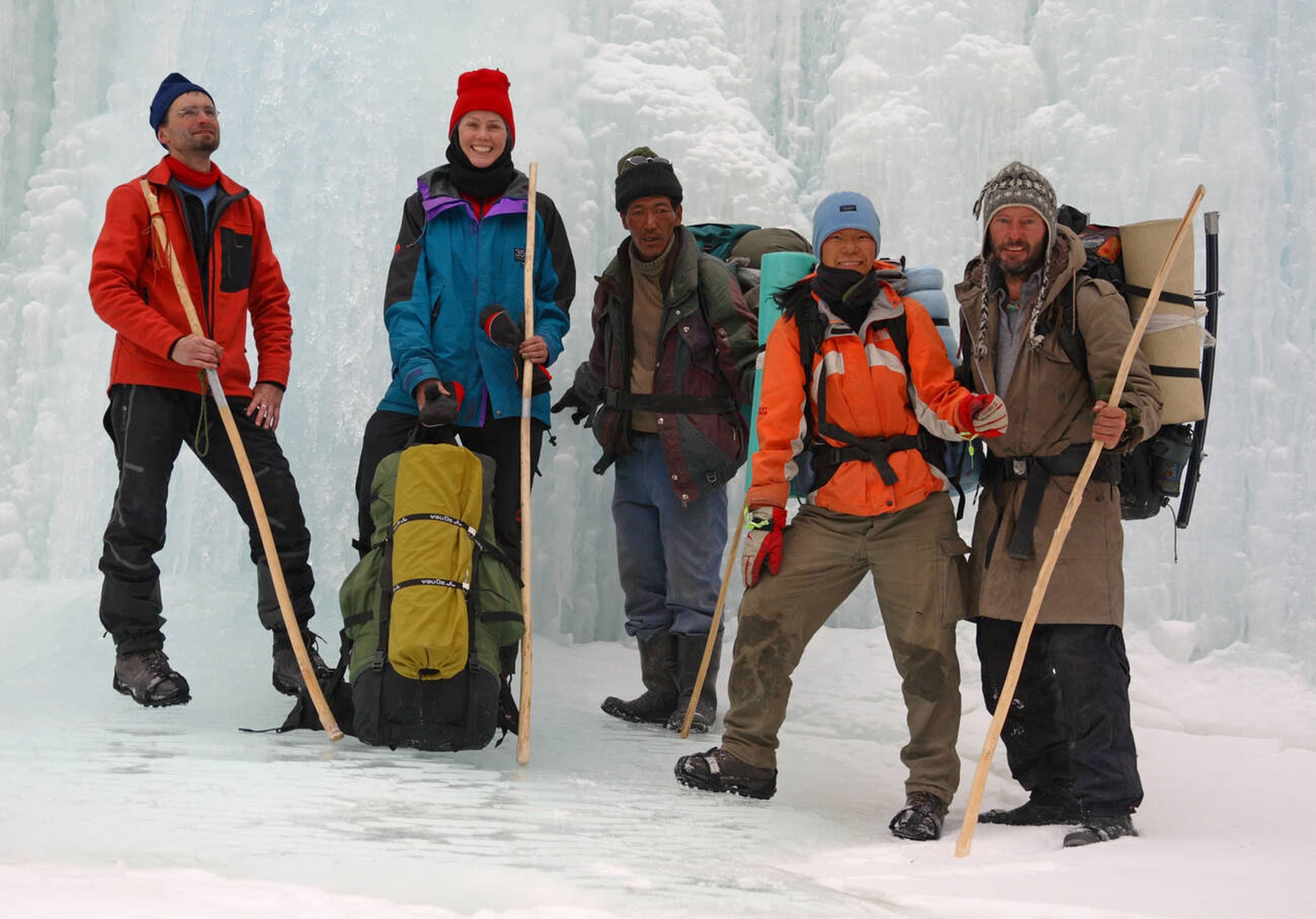 Trekking path through the valley
