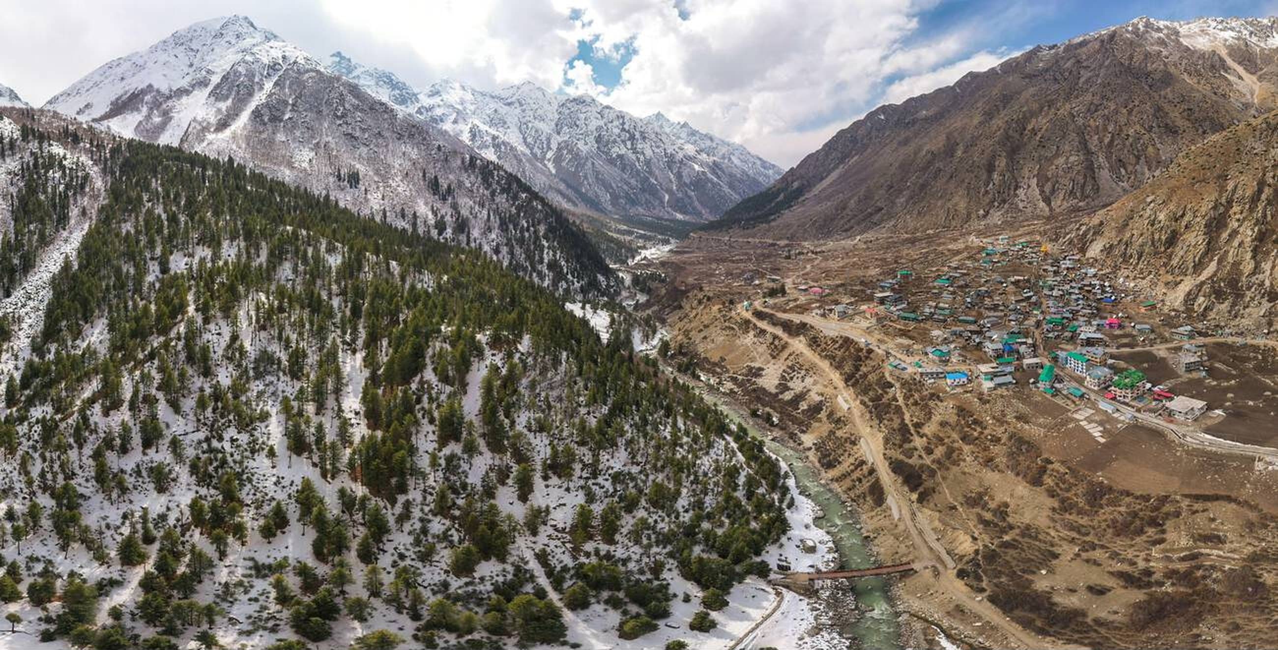 Alpine meadows with Himalayan backdrop