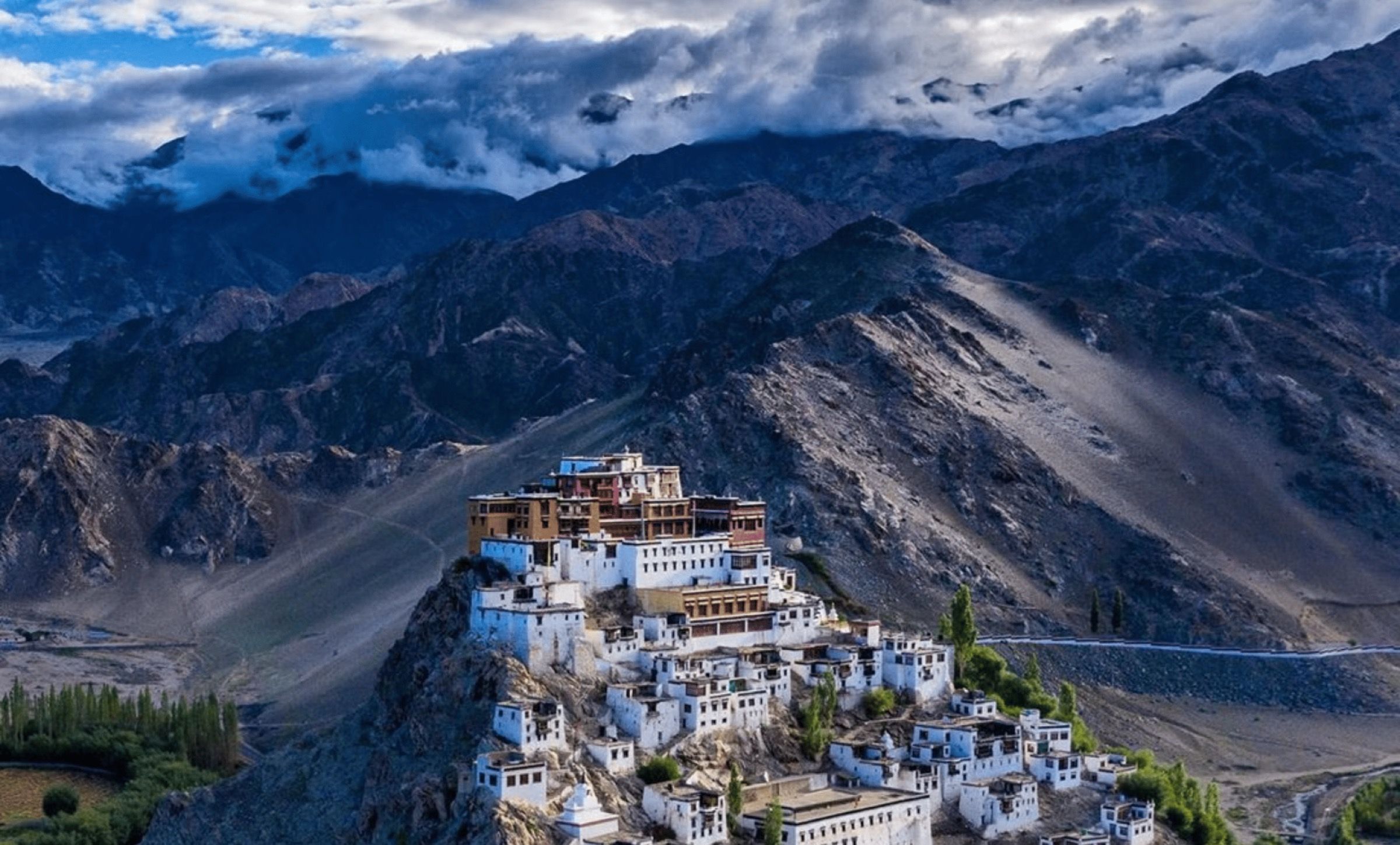 High mountain valley in western Ladakh