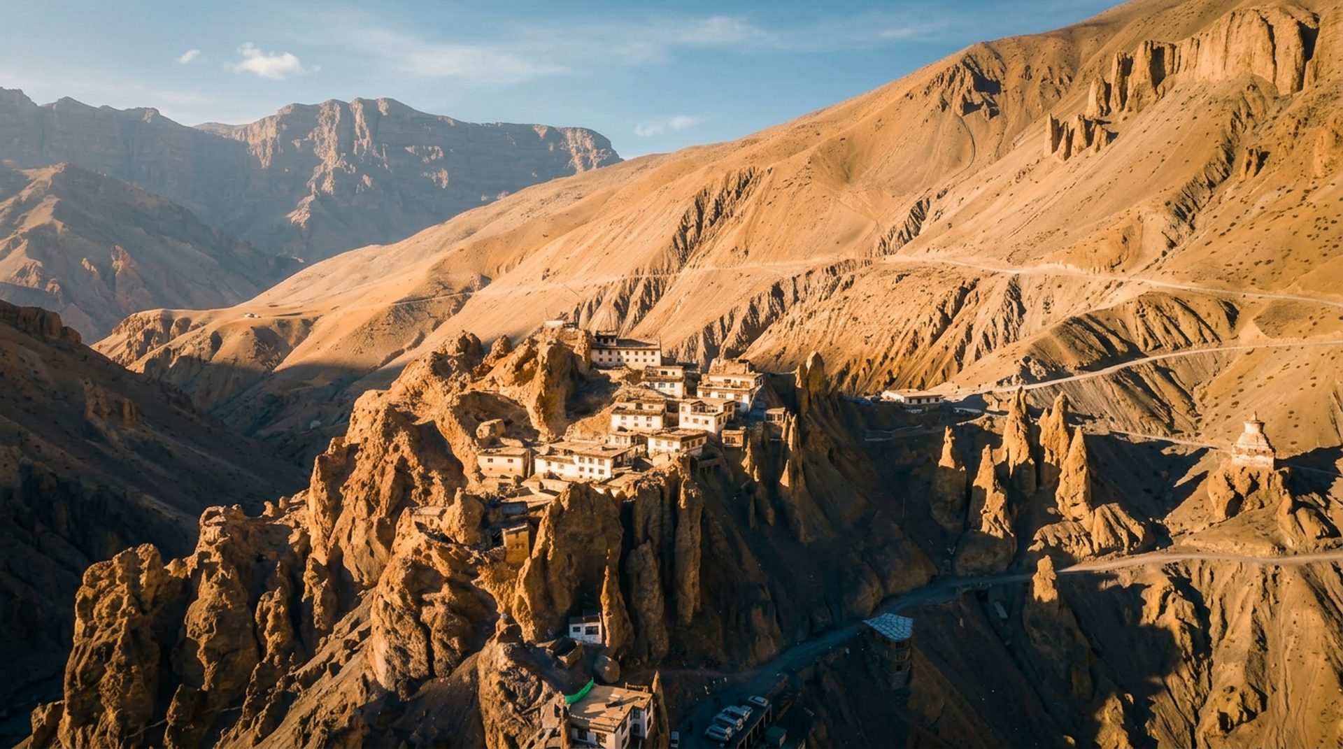 Dhankar area in Spiti Valley, ideal for a structured road-trip itinerary