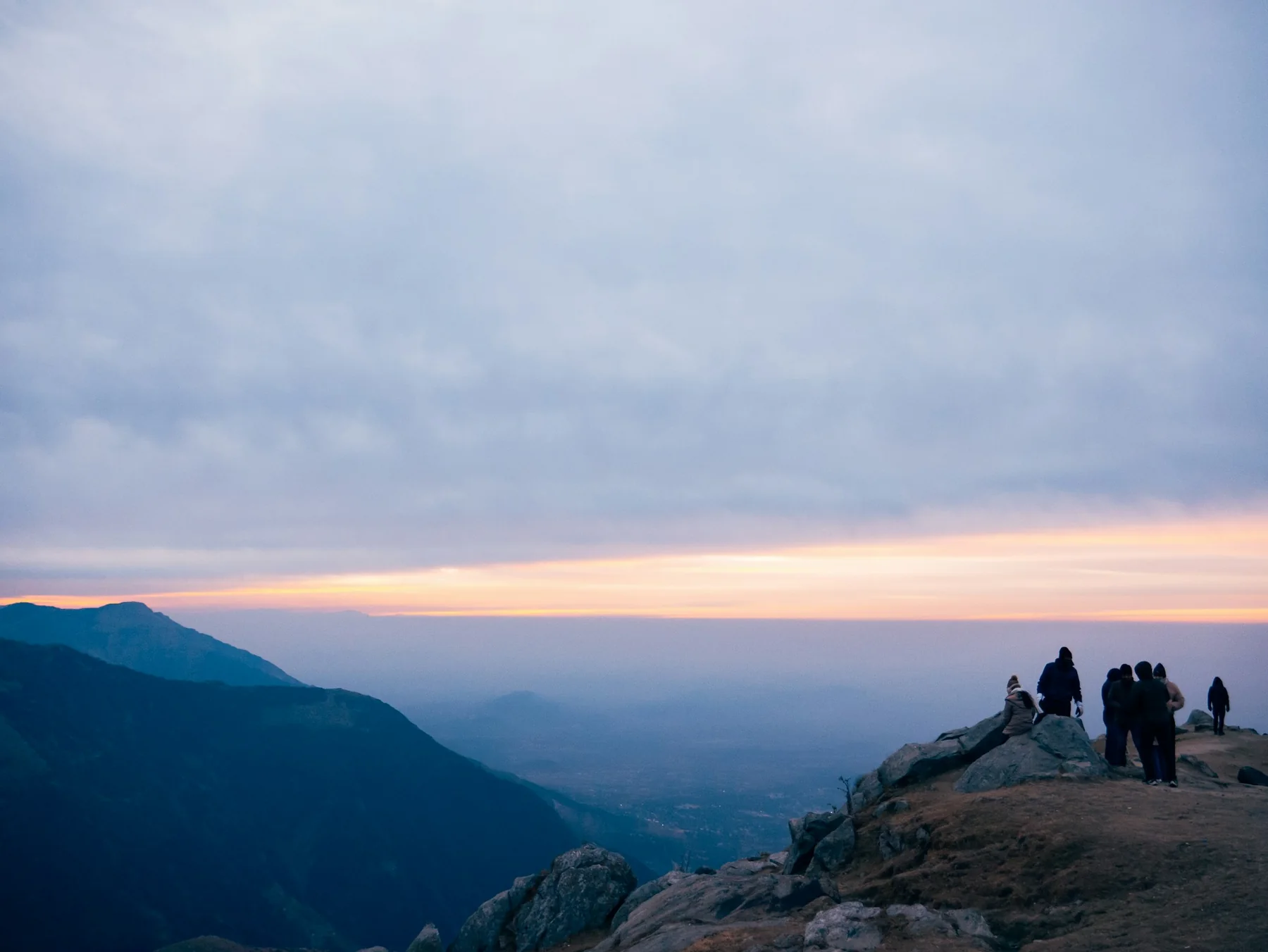 Morning light on the Triund ridge below the Dhauladhar range