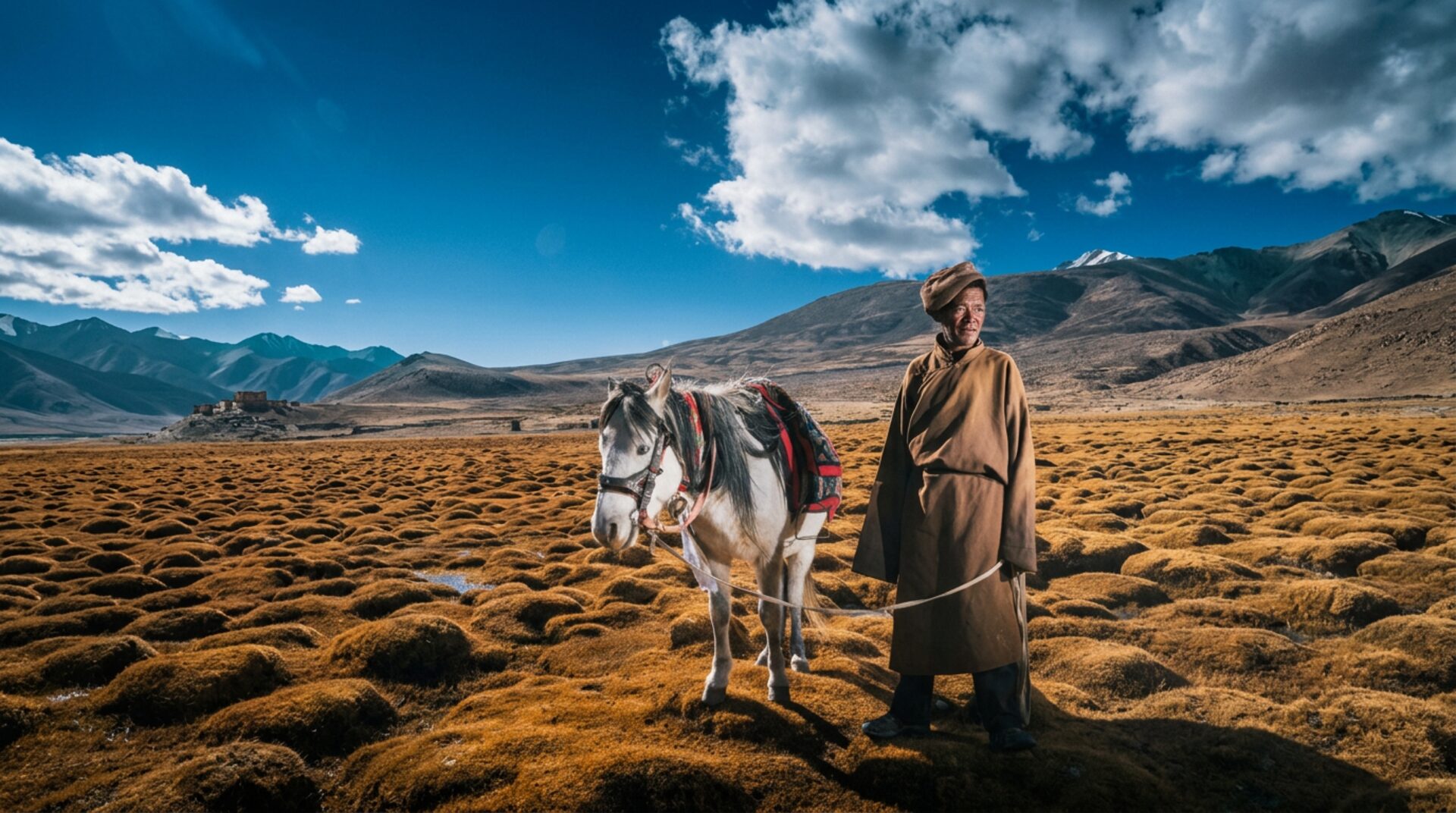 High-altitude nomadic landscape in Ladakh suited to a premium Himalayan expedition