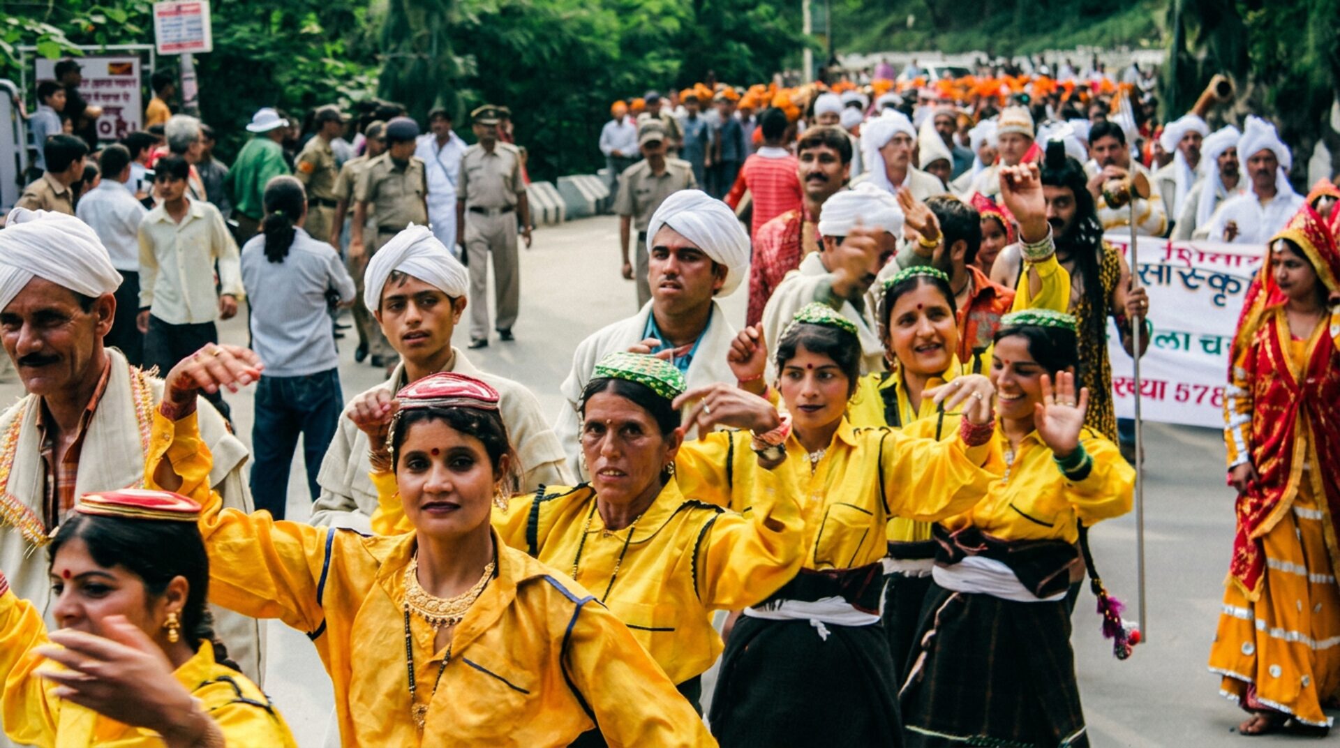 Pangi-Chandratal procession scene in remote Himachal